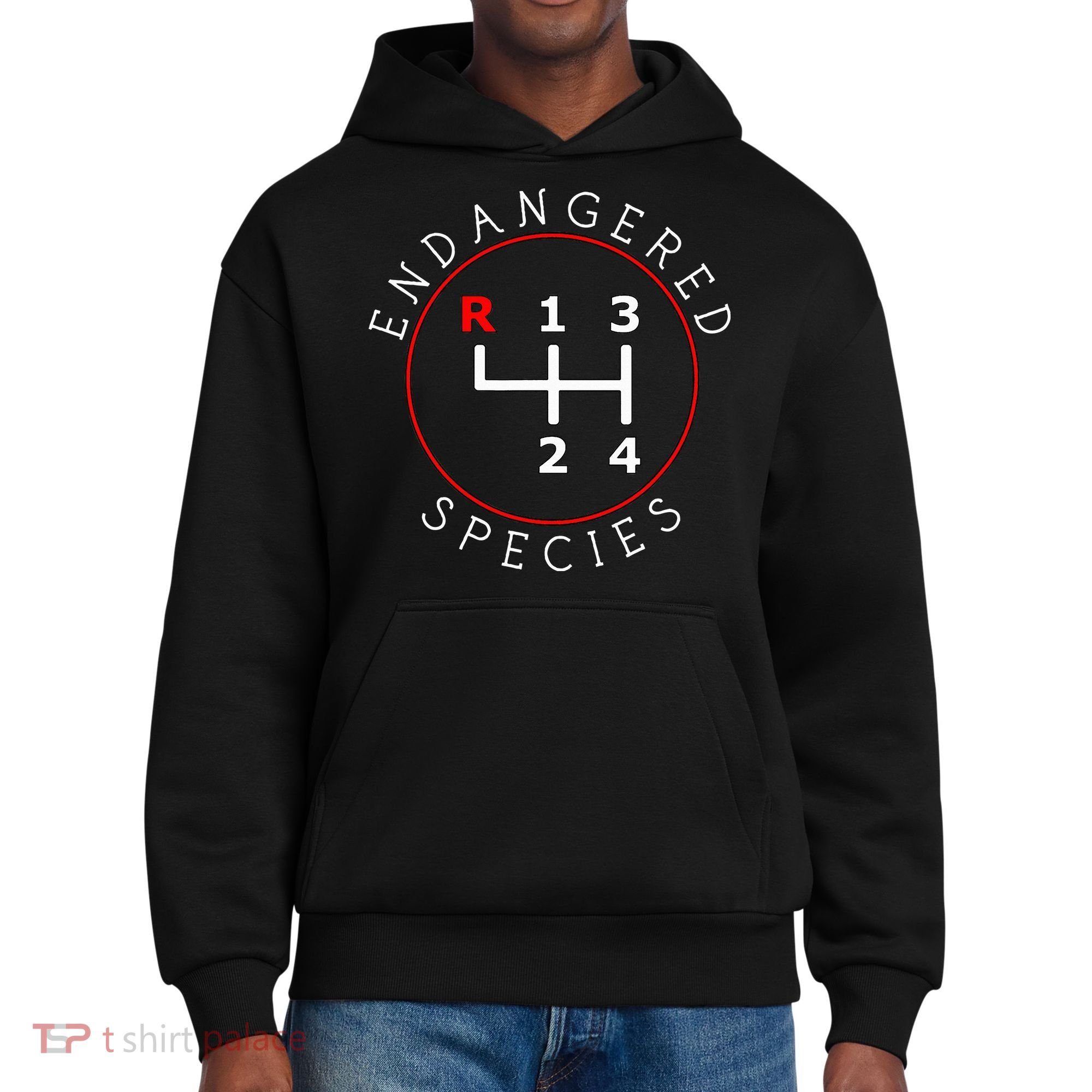 Endangered Species Manual Gearbox Stick Shift 4 Speed 1320 District V.I.T. Heavyweight Hoodie