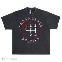 Endangered Species Manual Gearbox Stick Shift 4 Speed 1320 Urban Oversized Heavyweight T-Shirt thumb 0