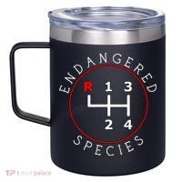 Endangered Species Manual Gearbox Stick Shift 4 Speed 1320 12oz Stainless Steel Coffee Mug thumb 2