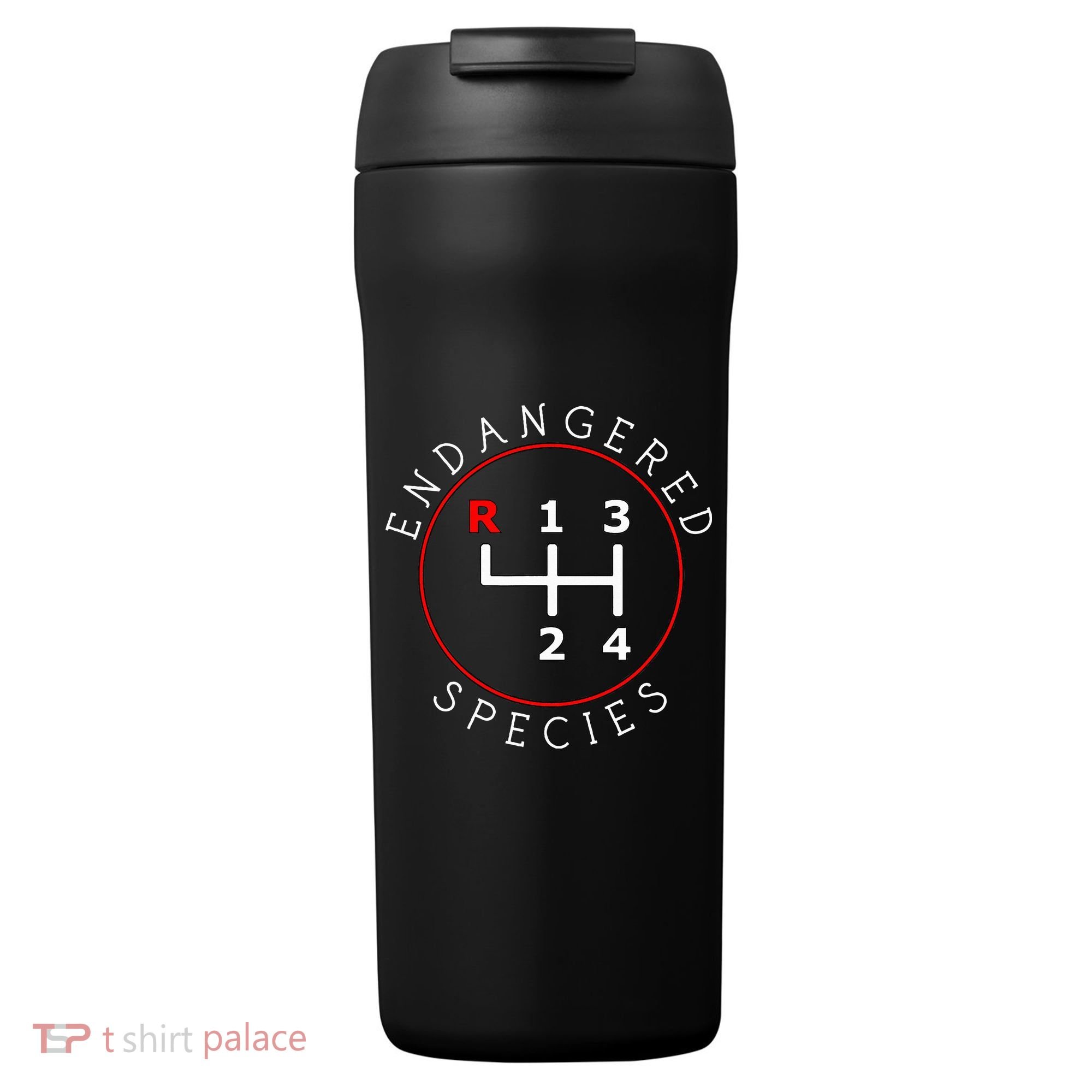 Endangered Species Manual Gearbox Stick Shift 4 Speed 1320 24oz Duet Stainless Steel Tumbler