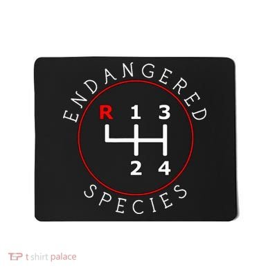 Endangered Species Manual Gearbox Stick Shift 4 Speed 1320 Mousepad