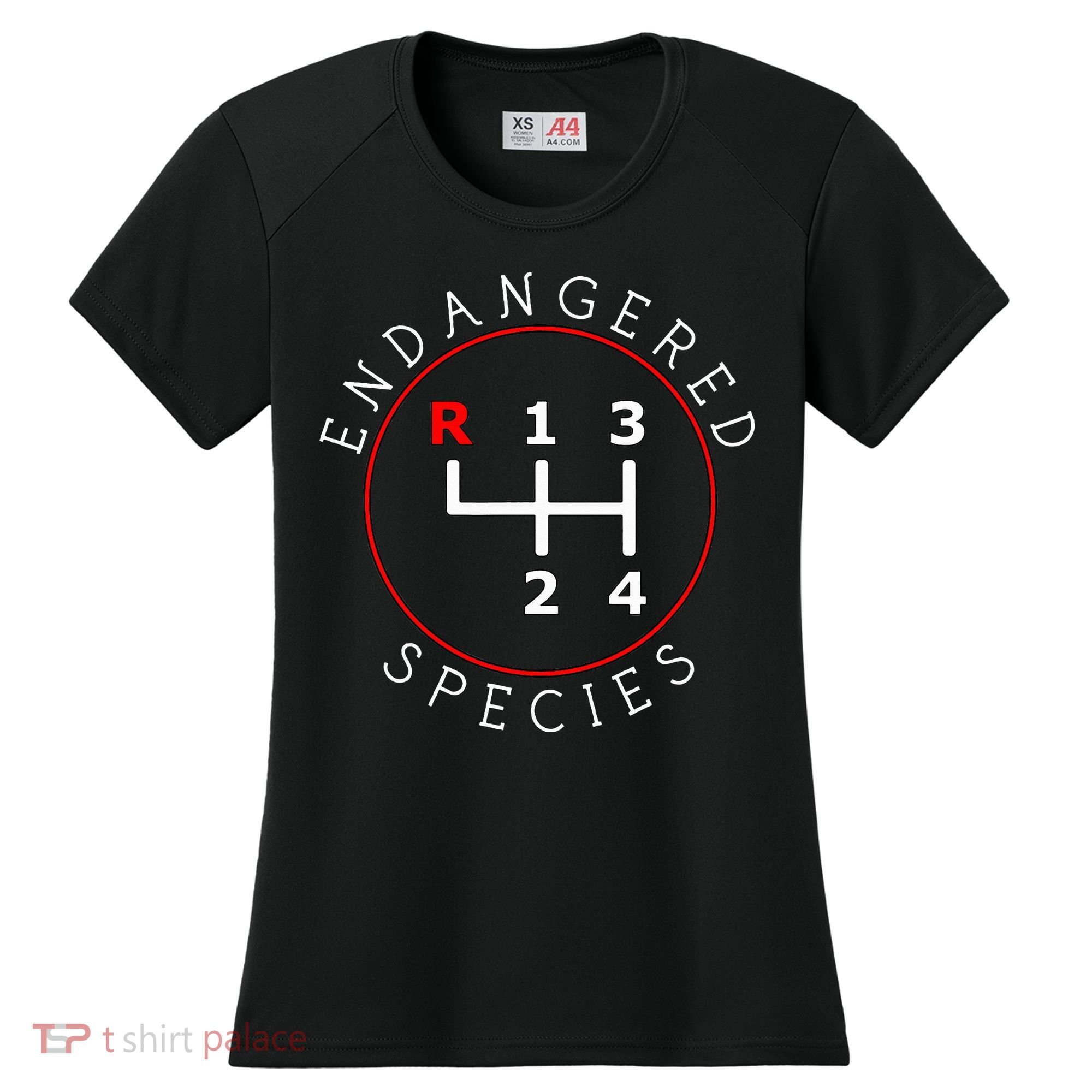 Endangered Species Manual Gearbox Stick Shift 4 Speed 1320 Women's Cooling Performance Crew T-Shirt