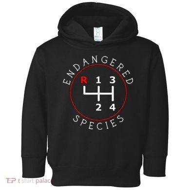 Endangered Species Manual Gearbox Stick Shift 4 Speed 1320 Toddler Hoodie