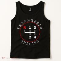 Endangered Species Manual Gearbox Stick Shift 4 Speed 1320 Tank Top thumb 2