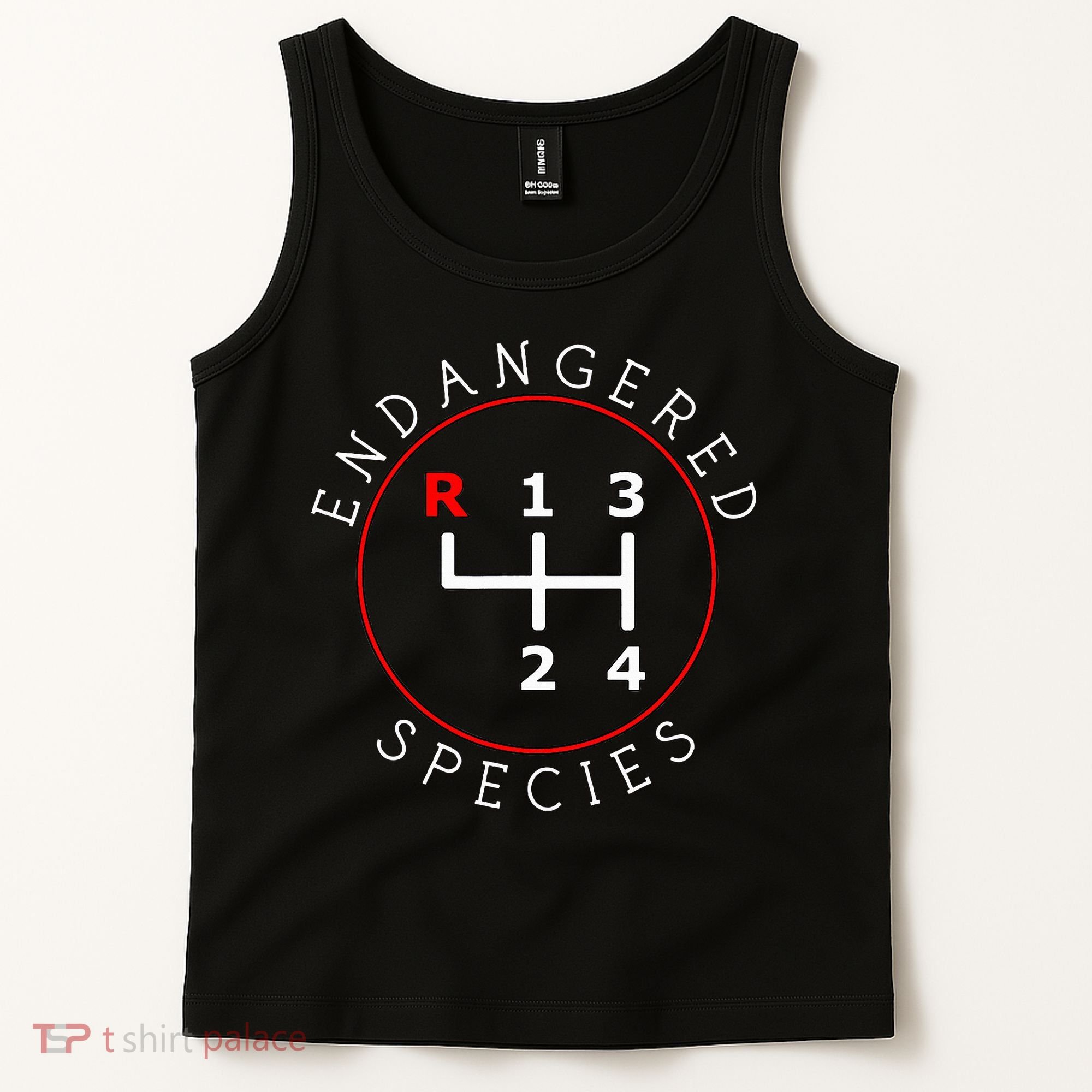 Endangered Species Manual Gearbox Stick Shift 4 Speed 1320 Tank Top