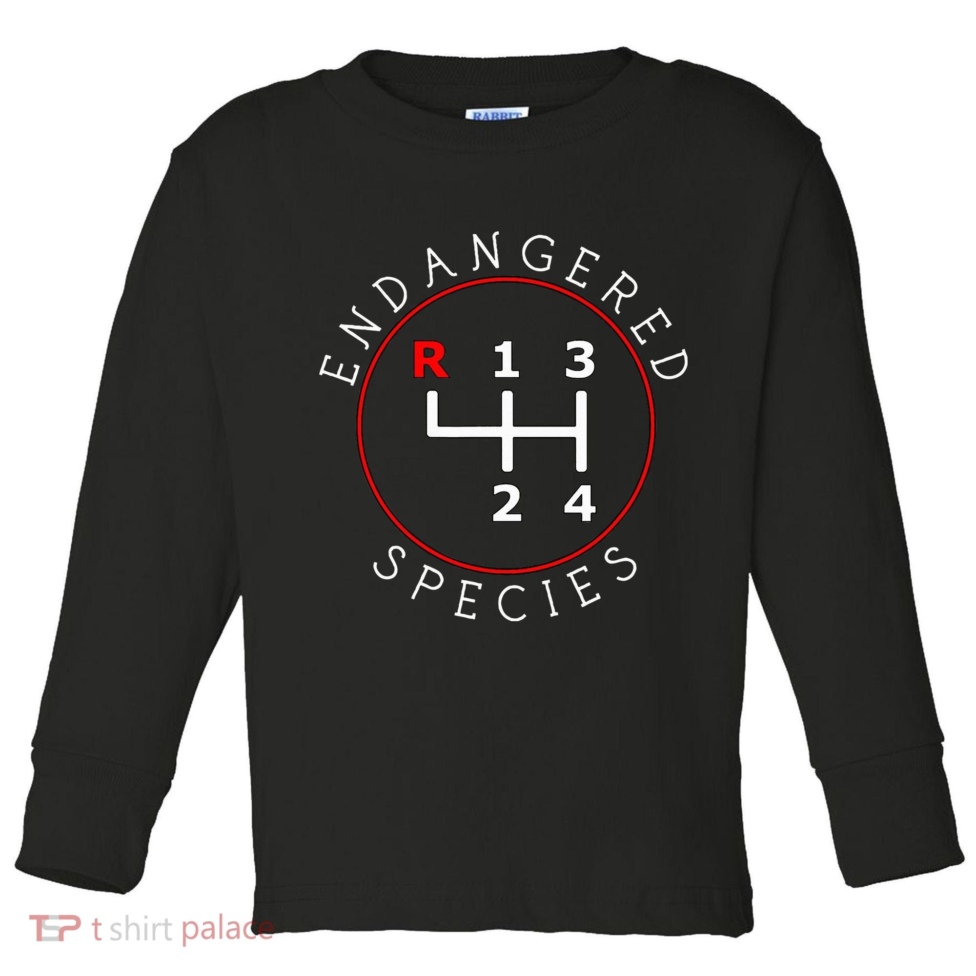 Endangered Species Manual Gearbox Stick Shift 4 Speed 1320 Toddler Long Sleeve Shirt