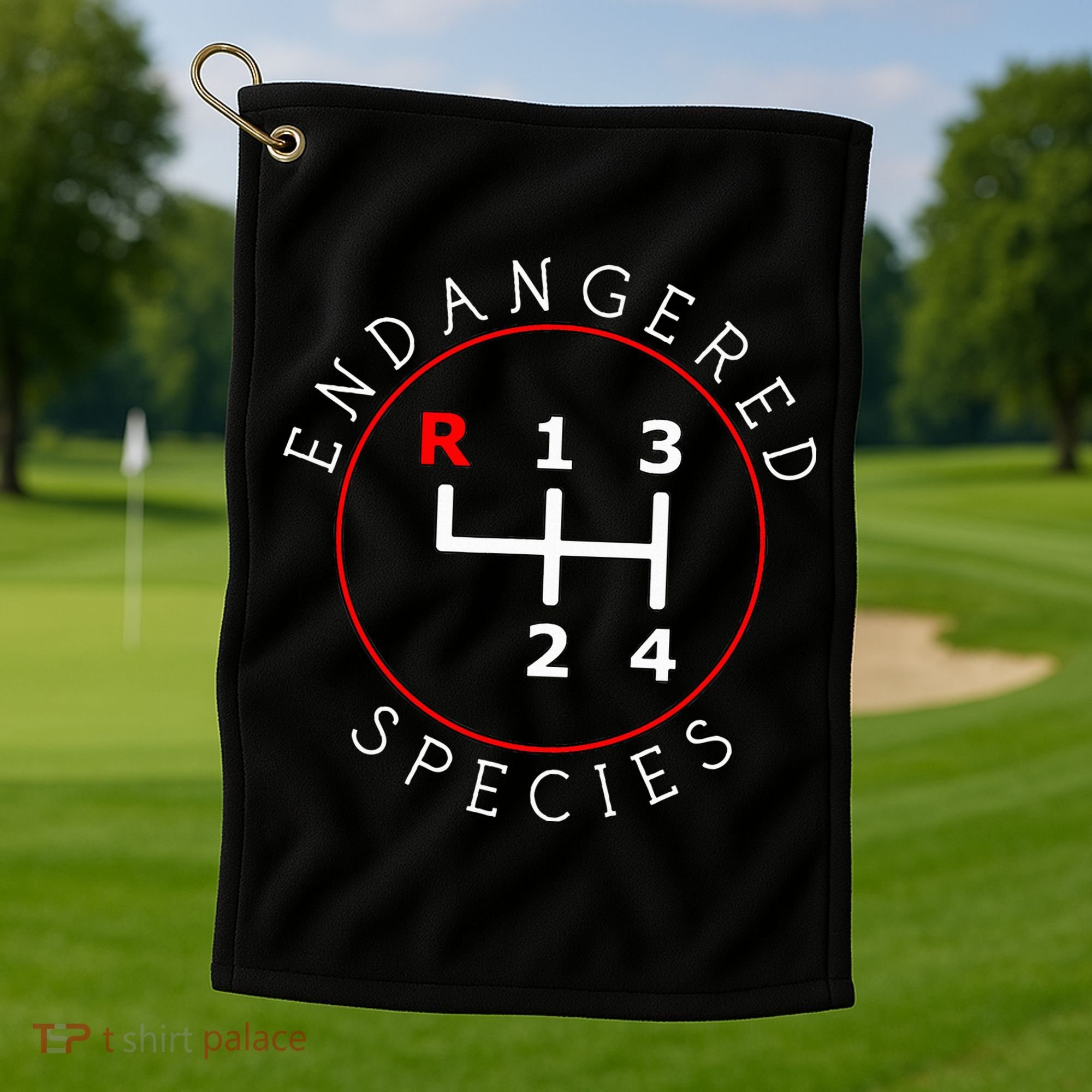 Endangered Species Manual Gearbox Stick Shift 4 Speed 1320 Golf Towel