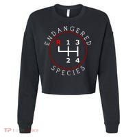Endangered Species Manual Gearbox Stick Shift 4 Speed 1320 Cropped Pullover Crew thumb 0
