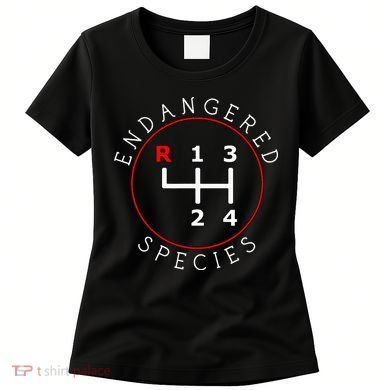 Endangered Species Manual Gearbox Stick Shift 4 Speed 1320 Women's T-Shirt