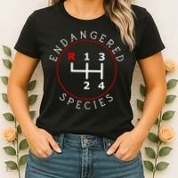 Endangered Species Manual Gearbox Stick Shift 4 Speed 1320 Women's T-Shirt thumb 2