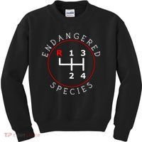 Endangered Species Manual Gearbox Stick Shift 4 Speed 1320 Kids Sweatshirt thumb 0