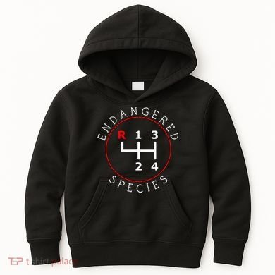 Endangered Species Manual Gearbox Stick Shift 4 Speed 1320 Kids Hoodie