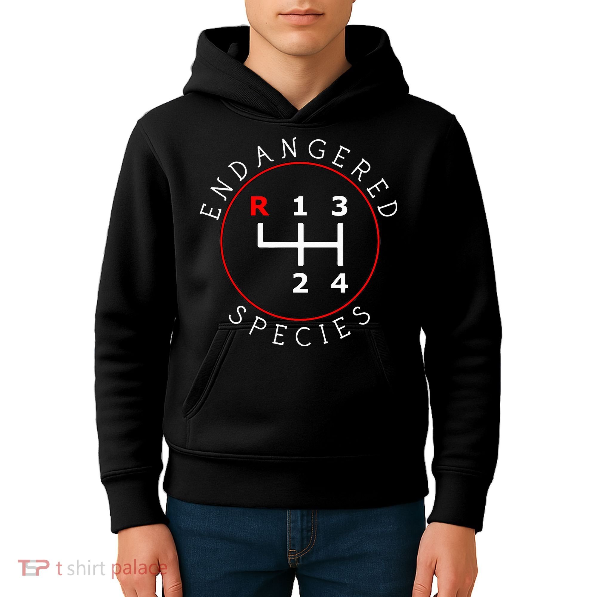 Endangered Species Manual Gearbox Stick Shift 4 Speed 1320 Kids Hoodie