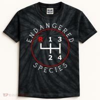 Endangered Species Manual Gearbox Stick Shift 4 Speed 1320 Kids Tie-Dye T-Shirt thumb 0