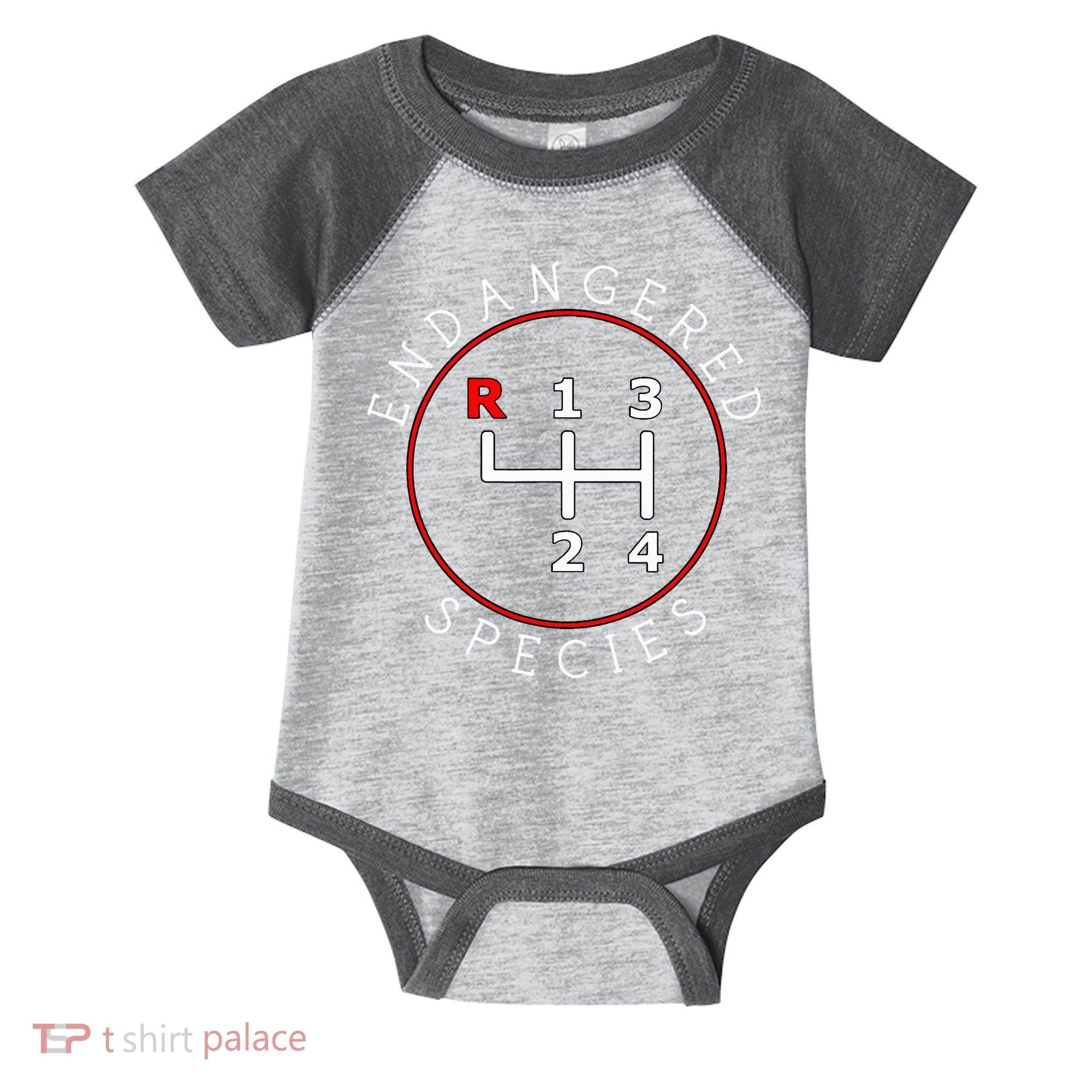 Endangered Species Manual Gearbox Stick Shift 4 Speed 1320 Infant Baby Jersey Bodysuit