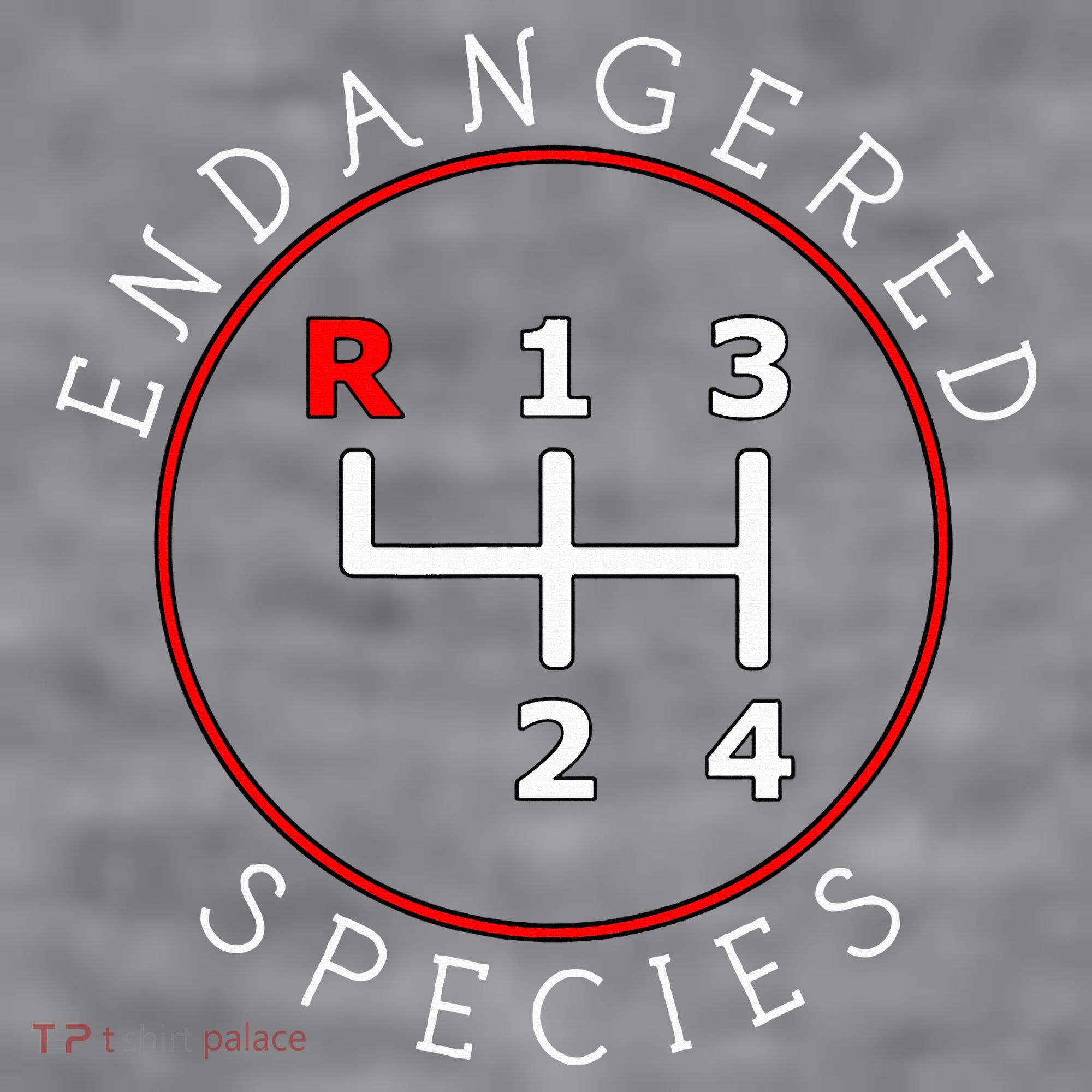 Endangered Species Manual Gearbox Stick Shift 4 Speed 1320 Women's Racerback Cropped Tank