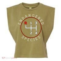Endangered Species Manual Gearbox Stick Shift 4 Speed 1320 Garment-Dyed Women's Muscle Tee thumb 0