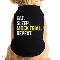 Eat Sleep Mock Trial Repeat Funny Lawyer Gift Doggie Tank thumb 0