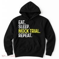 Eat Sleep Mock Trial Repeat Funny Lawyer Gift Hoodie thumb 0