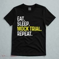 Eat Sleep Mock Trial Repeat Funny Lawyer Gift T-Shirt thumb 5