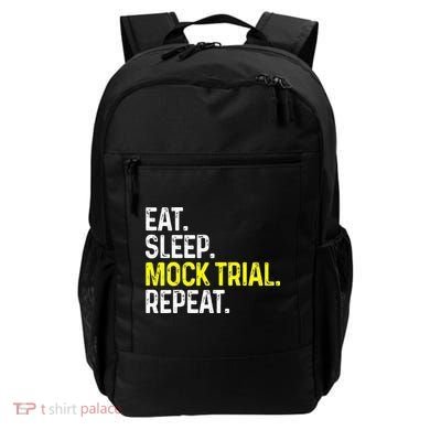 Eat Sleep Mock Trial Repeat Funny Lawyer Gift Backpack