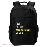 Eat Sleep Mock Trial Repeat Funny Lawyer Gift Backpack thumb 0