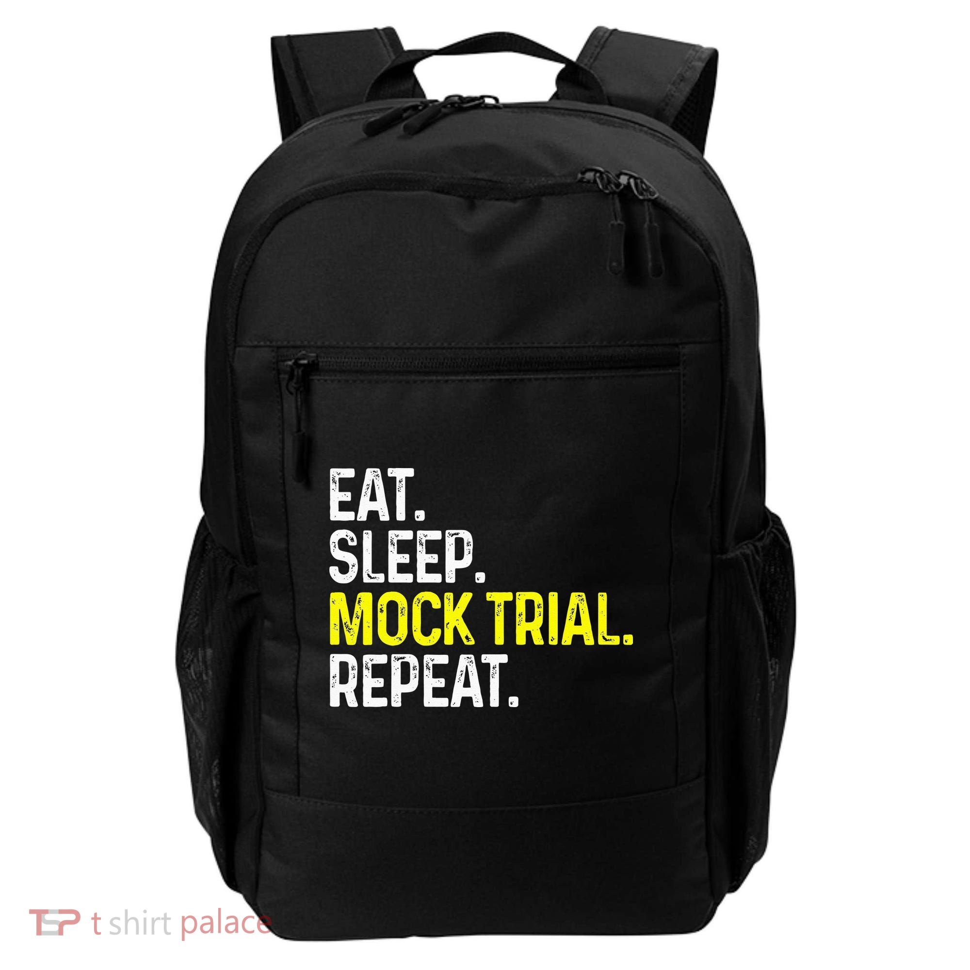 Eat Sleep Mock Trial Repeat Funny Lawyer Gift Backpack