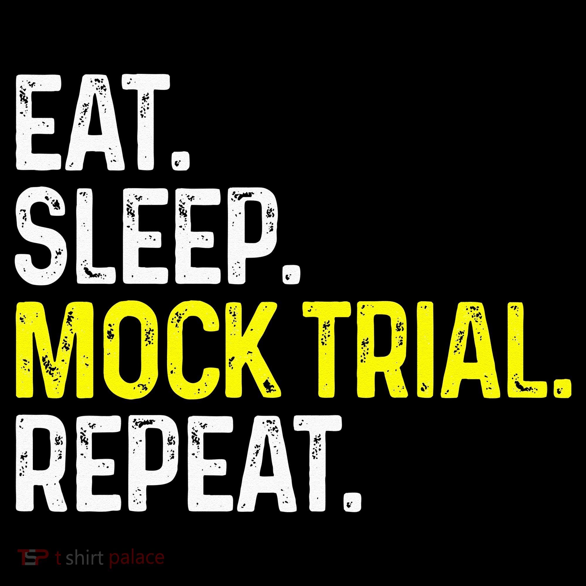Eat Sleep Mock Trial Repeat Funny Lawyer Gift Polo
