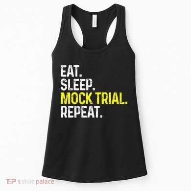 Eat Sleep Mock Trial Repeat Funny Lawyer Gift Women's Tank Top