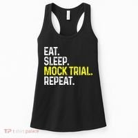Eat Sleep Mock Trial Repeat Funny Lawyer Gift Women's Tank Top thumb 0