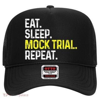 Eat Sleep Mock Trial Repeat Funny Lawyer Gift Hat