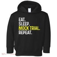 Eat Sleep Mock Trial Repeat Funny Lawyer Gift Toddler Hoodie thumb 0