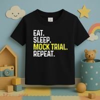 Eat Sleep Mock Trial Repeat Funny Lawyer Gift Toddler T-Shirt thumb 3