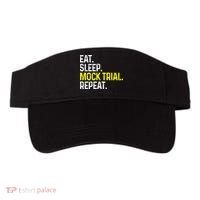 Eat Sleep Mock Trial Repeat Funny Lawyer Gift Visor thumb 0