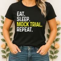 Eat Sleep Mock Trial Repeat Funny Lawyer Gift Women's T-Shirt thumb 2