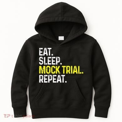 Eat Sleep Mock Trial Repeat Funny Lawyer Gift Kids Hoodie
