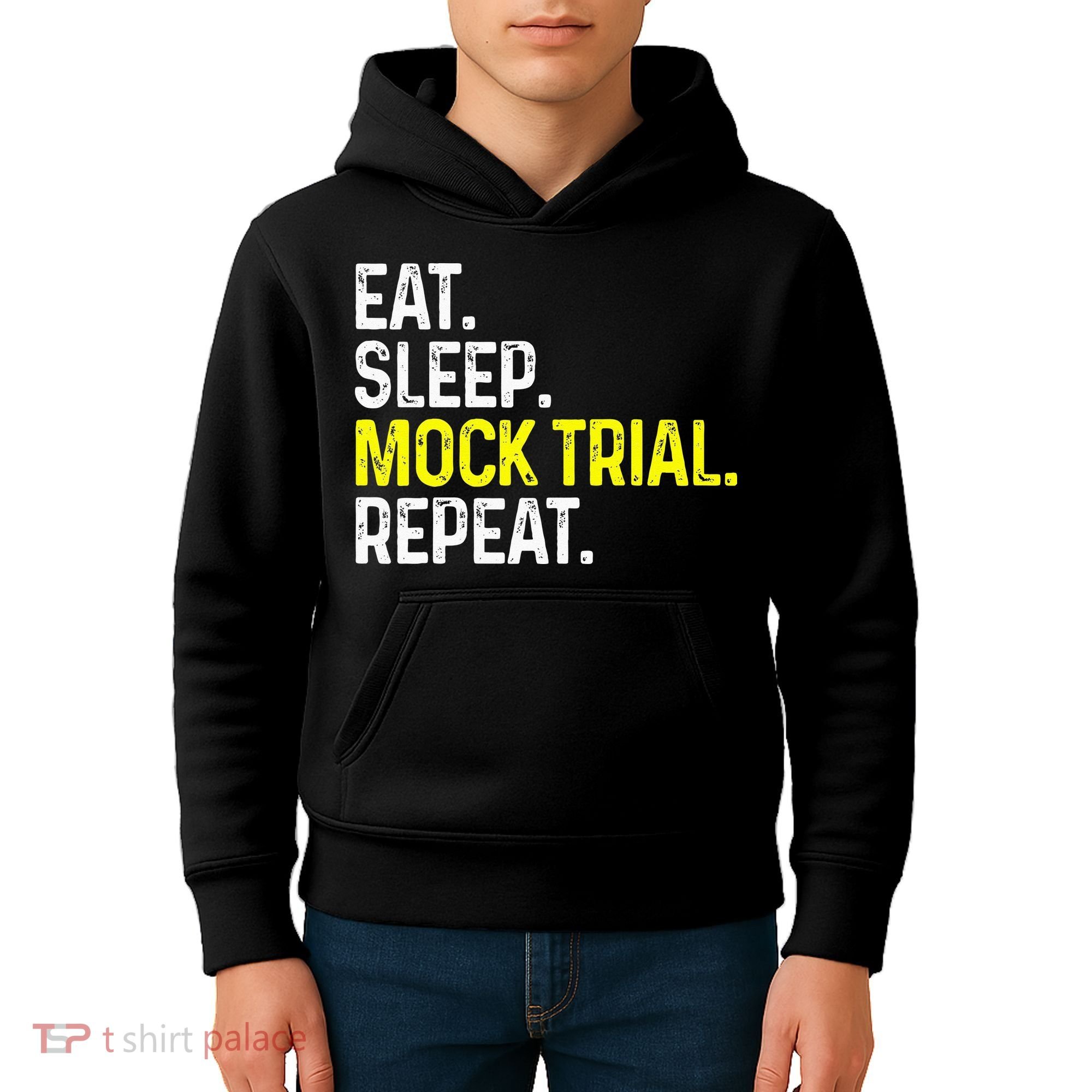 Eat Sleep Mock Trial Repeat Funny Lawyer Gift Kids Hoodie