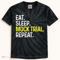 Eat Sleep Mock Trial Repeat Funny Lawyer Gift Kids Tie-Dye T-Shirt thumb 0