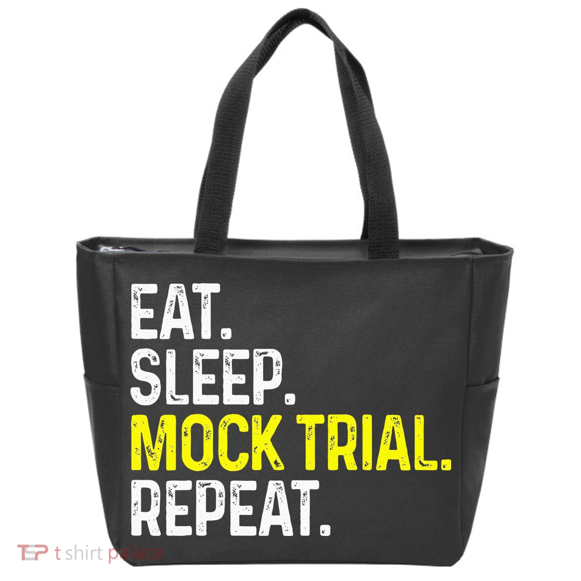 Eat Sleep Mock Trial Repeat Funny Lawyer Gift Tote Bag