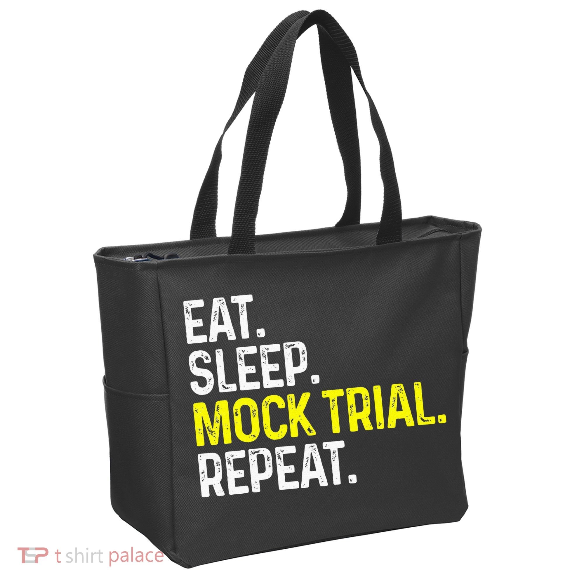 Eat Sleep Mock Trial Repeat Funny Lawyer Gift Tote Bag