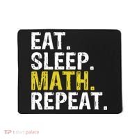 Eat Sleep Math Repeat Mathematics Gift Meaningful Gift Mousepad thumb 0