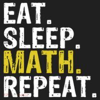 Eat Sleep Math Repeat Mathematics Gift Meaningful Gift Hat thumb 2
