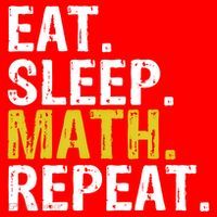 Eat Sleep Math Repeat Mathematics Gift Meaningful Gift Santa Hat thumb 1