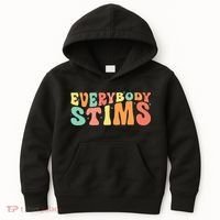 Everybody Stims Neurodiversity Acceptance SPED Teacher  Kids Hoodie thumb 0