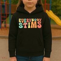 Everybody Stims Neurodiversity Acceptance SPED Teacher  Kids Hoodie thumb 3