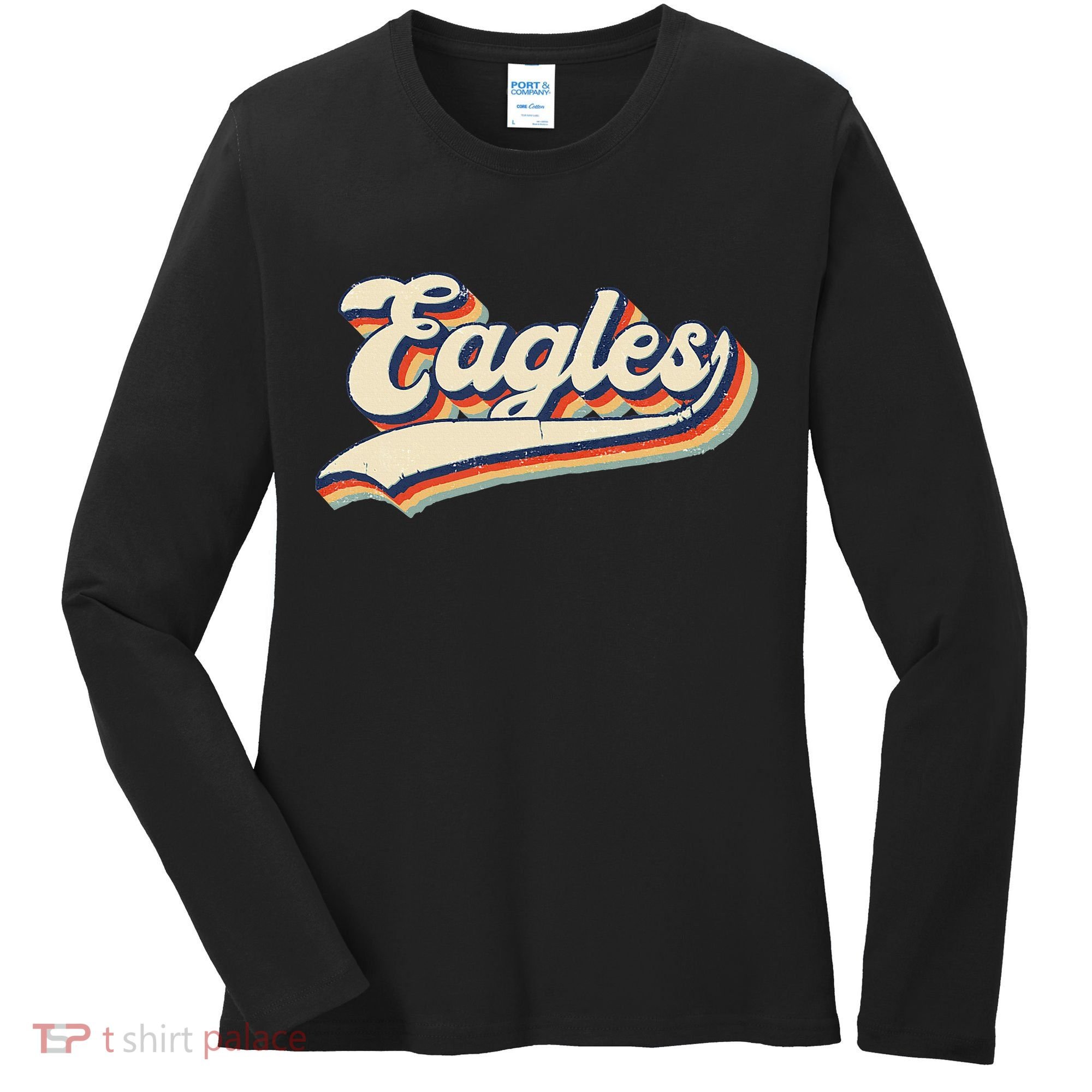 Eagles Sports Name Women's Long Sleeve Shirt