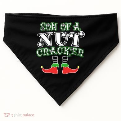 Elf Son Of A Nutcracker USA-Made Doggie Bandana