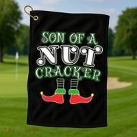Elf Son Of A Nutcracker Golf Towel thumb 1