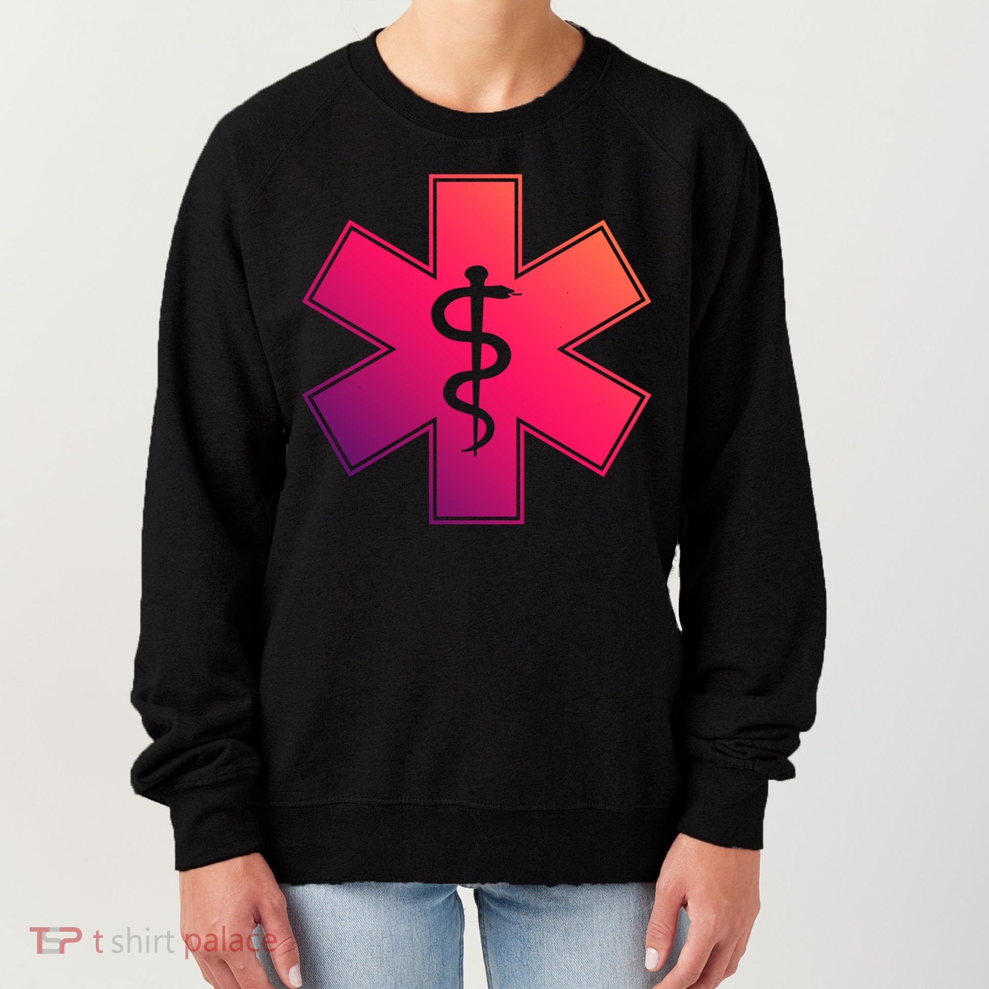 Emt Star Of Life Ems First Responder Emts Gift Women's Sweatshirt