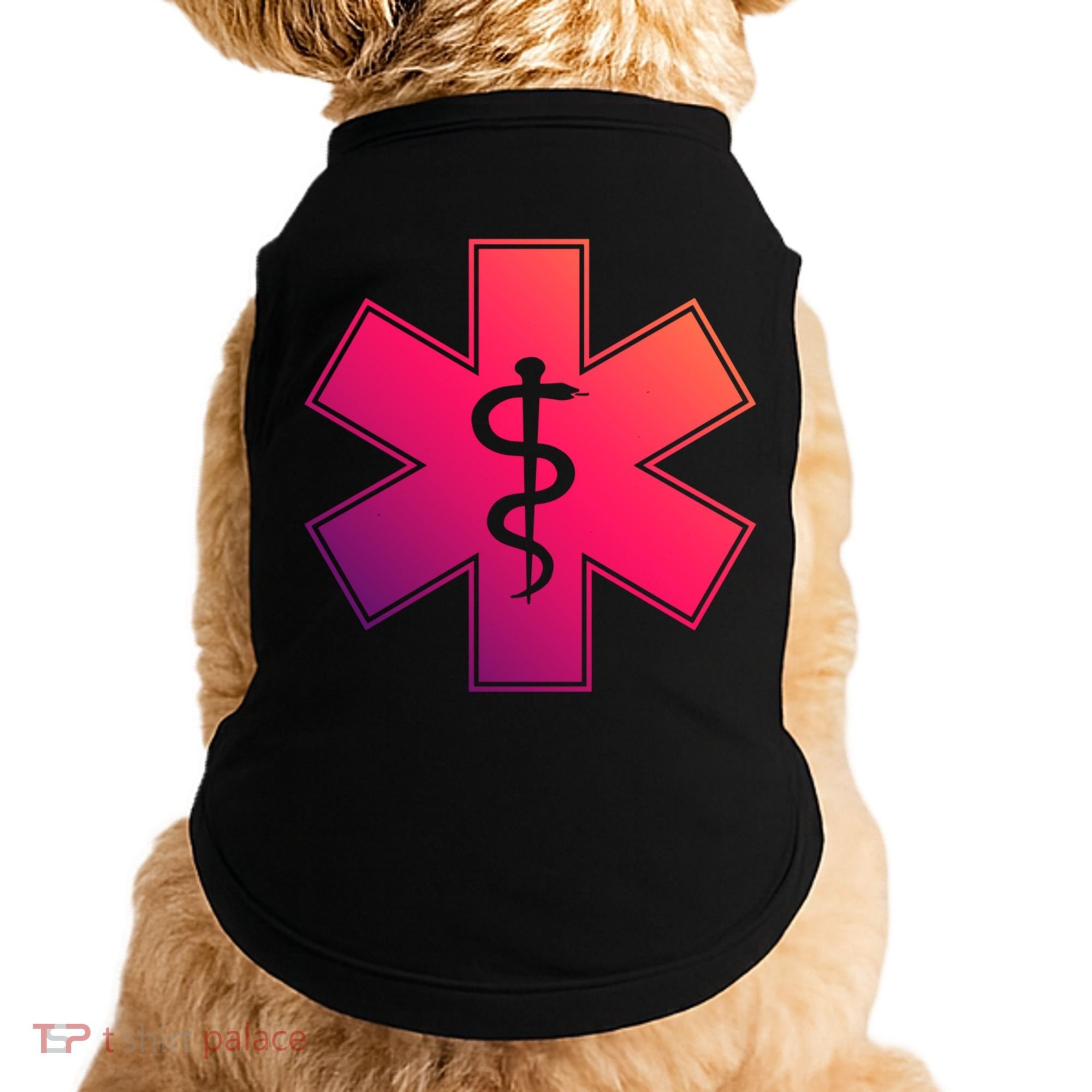 Emt Star Of Life Ems First Responder Emts Gift Doggie Tank